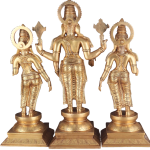 Pure Brass Large Tirupati Balaji Set Divine Trio - Premium Temple Collection | Jaipurio